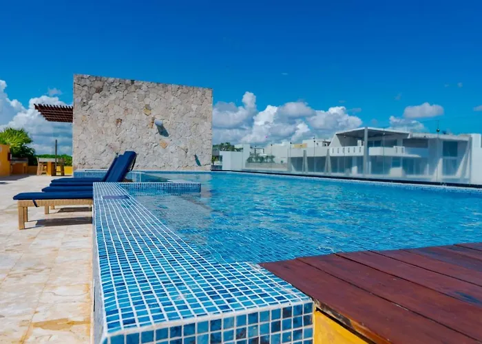 Apartment Lunada Bright With Rooftop Amenities Playa del Carmen